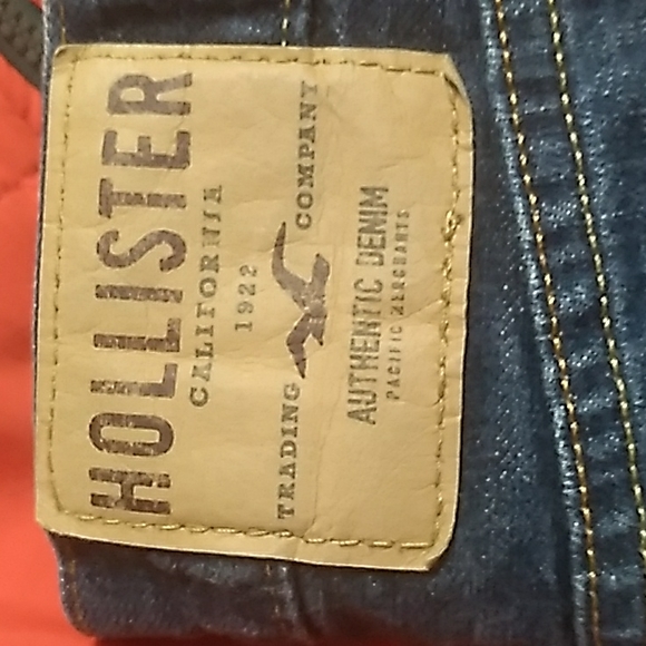 Distressed Jeans  Dark Classic Straight Hollister  26 X 30 - Picture 6 of 16